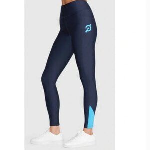 Peloton Navy Blue High-Rise Rib Insert Pocket Legging - Size Small